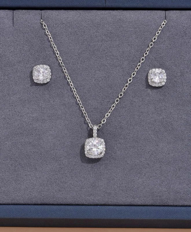 3pcs Cubic Zirconia Jewelry Set