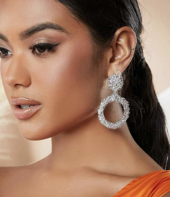 Round Drop Earrings