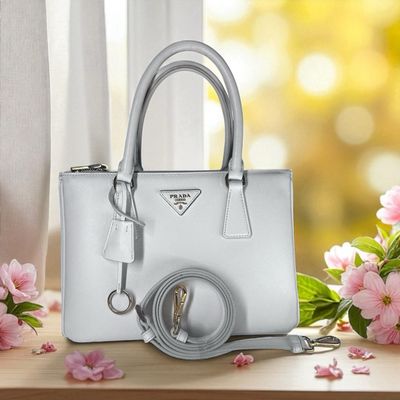 Borsa Prada Galleria in Saffiano Bianco