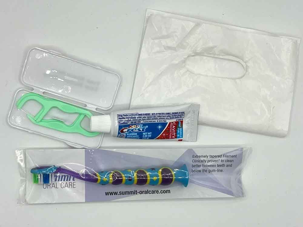 Childrens Toothbrush Kit - 72 Kits/Box