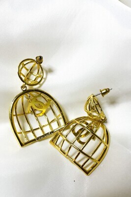 BIRDCAGE CHANEL EARRINGS