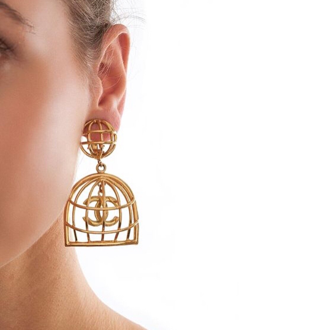 BIRDCAGE CHANEL EARRINGS