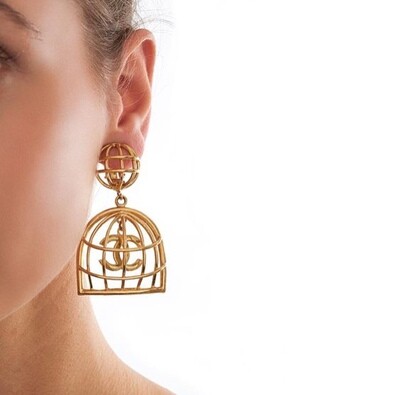 BIRDCAGE CHANEL EARRINGS