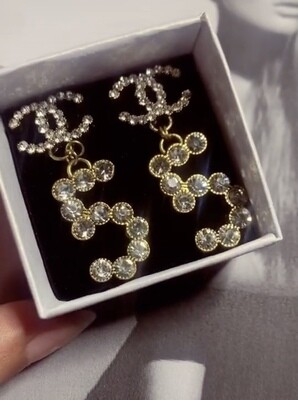 CHANEL #5 EARRINGS