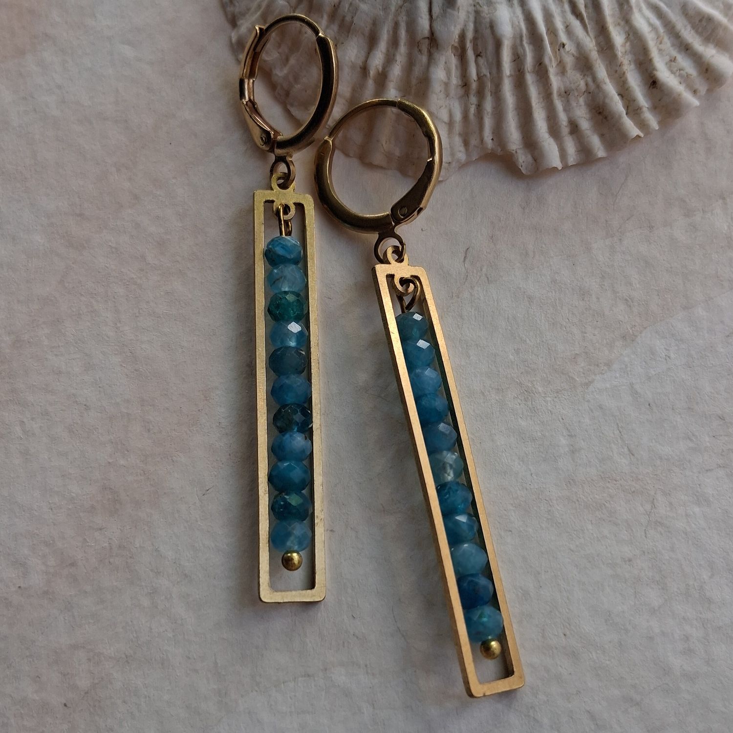 Apatite Tower Earrings