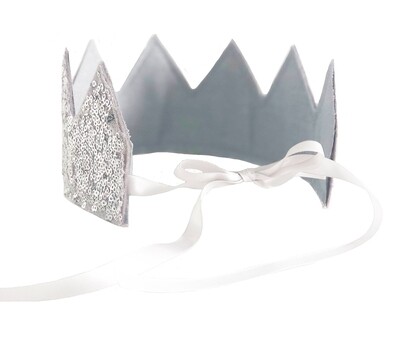 Sequin Sparke Crown-Silver