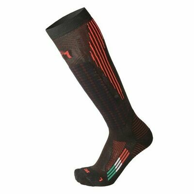 Носки MICO M1 Performance ski 193 nero rosso Носки MICO M1 Performance ski 193 nero rosso