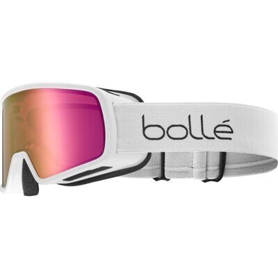 2022 Маска BOLLE NEVADA JR WHITE MATTE ROSE GOLD кат. 2