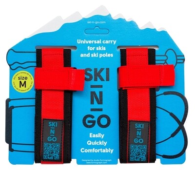 Приспособление для переноски лыж и палок SKI-N-GO Red 60-95 M