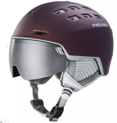2023 Шлем с визором HEAD RACHEL burgundy (кат. 2) р. 56-59