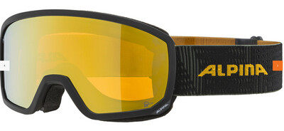 2024 Маска ALPINA Scarabeo S Q-Lite Black-Yellow Matt/Q-Lite Gold кат. 2