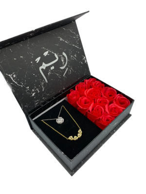 Luxury Fragrant Rose &amp; Jewelry Gift Box