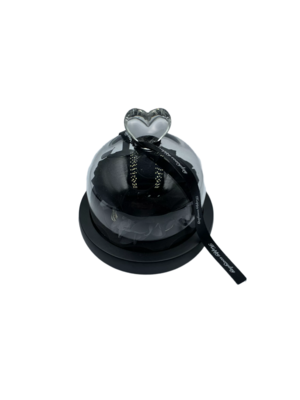 Black Preserved Rose in Glass Dome