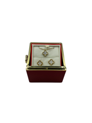 Rotating Red Gift Box with Jewelry