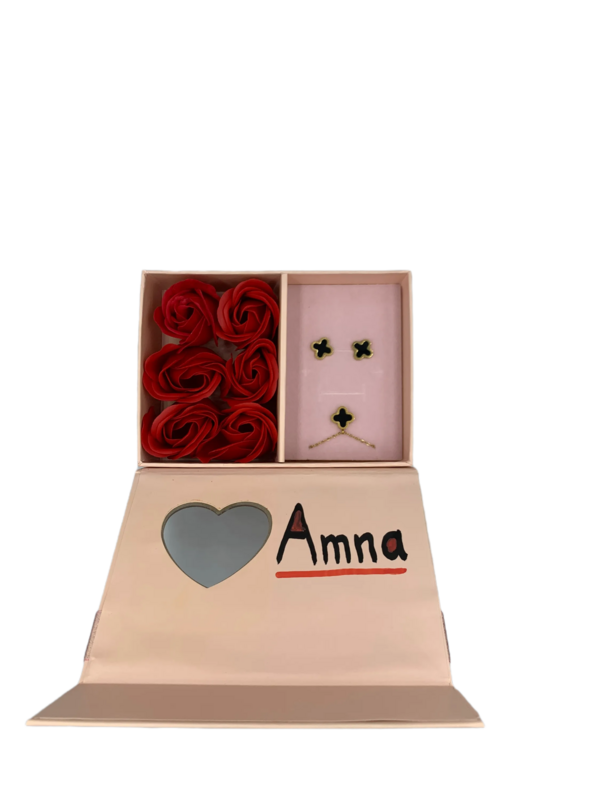 Mini Pink Box with Heart Design Surface | Luxury Romantic Gift