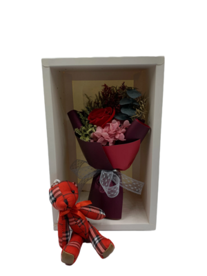 Preserved Red Rose Mini Bouquet