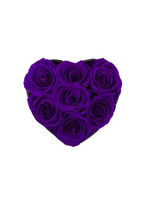 7 Purple Preserved Roses Bouquet | Long-Lasting Luxury Flowers