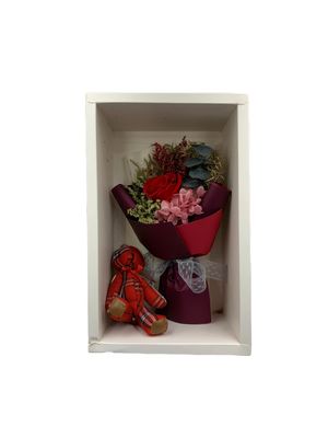 Preserved Red Rose Mini Bouquet – Long-Lasting Romantic Gift