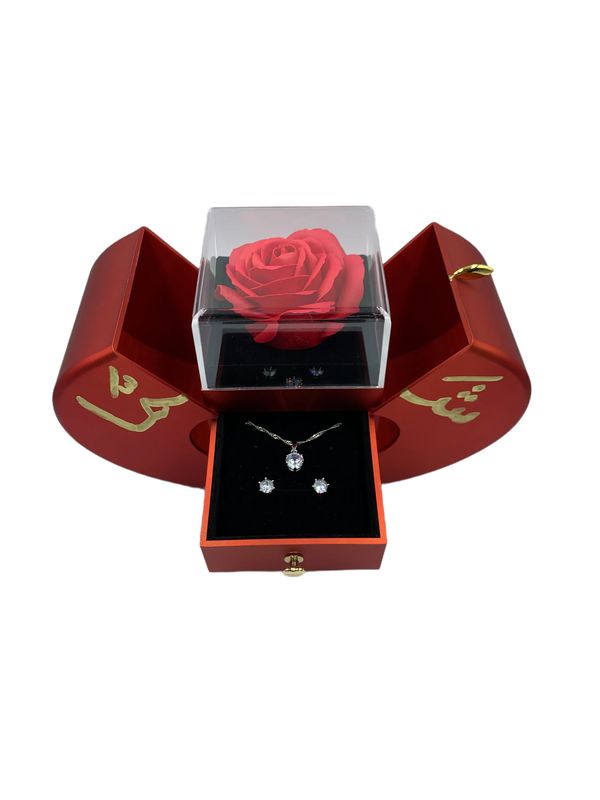 Red Heart-Shaped Gift