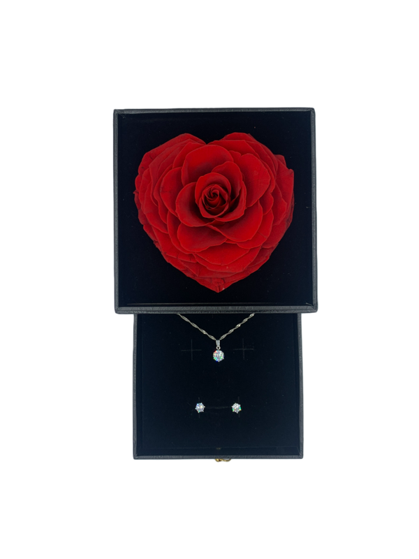 Heart-Shape Real Rose