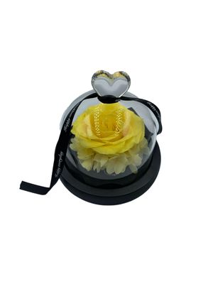 Yellow Preserved Rose with LED
