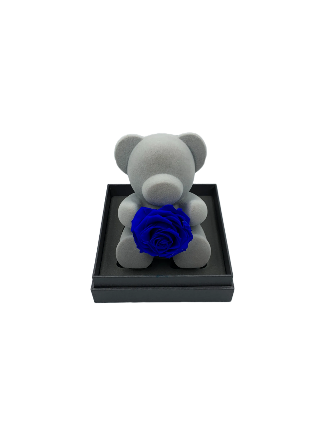 Bear with Blue Rose