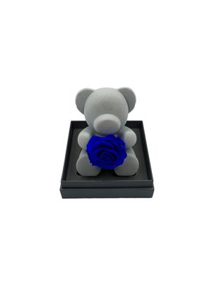Bear with Blue Rose