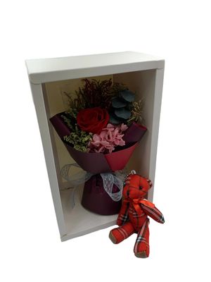 Preserved Red Rose Mini Bouquet