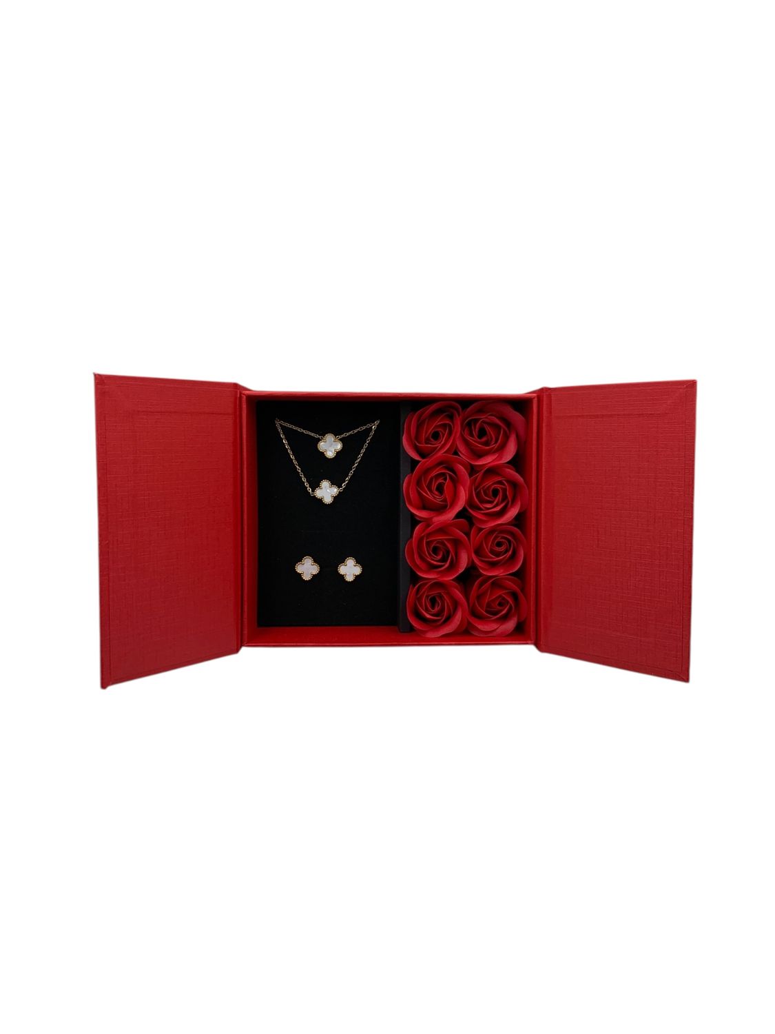 Red Rose Box with Jewelry