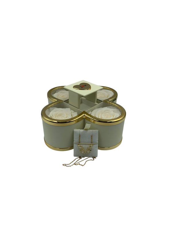 Eternal Clover Jewelry &amp; Rose Box