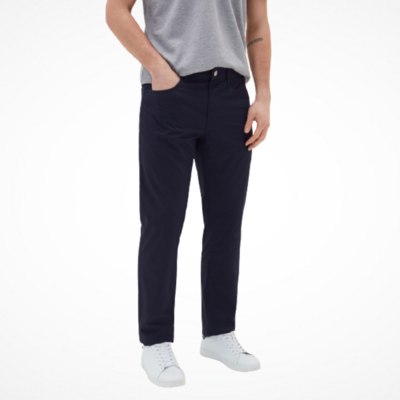 OVS Premium Poplin trousers with dotted weave