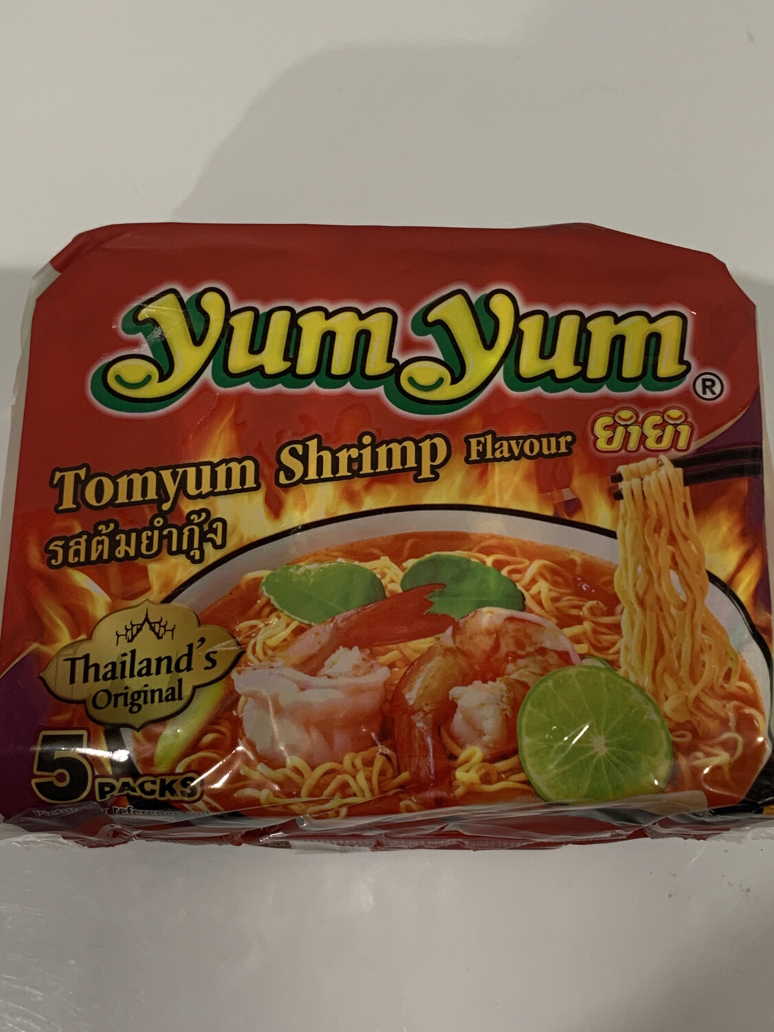 Yumyum Tomyum Shrimp Noodles 5pcs Pack