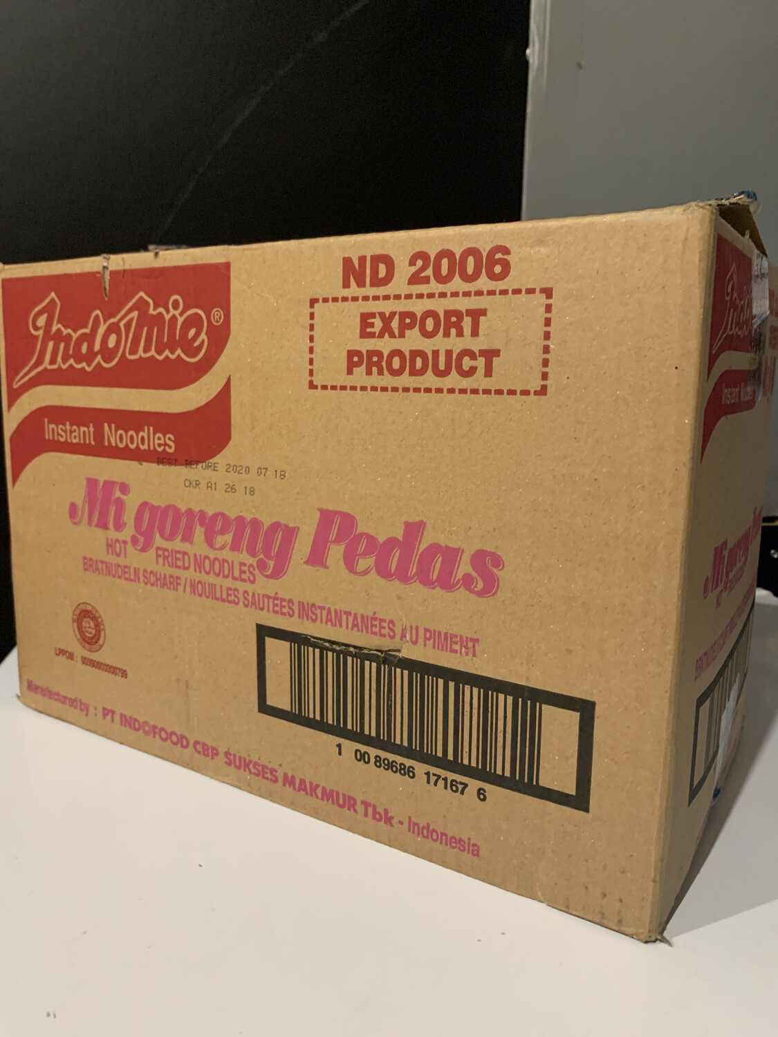 Indomie Mi Goreng Pedas (40pcs) 1case / 1Karton