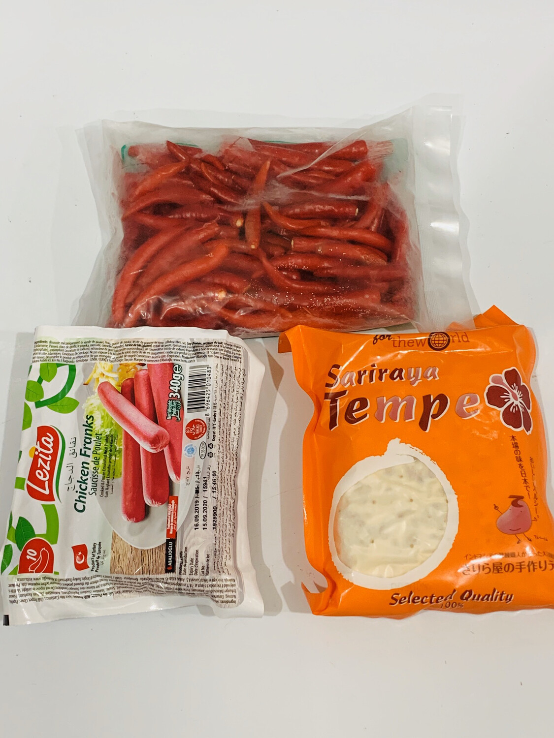 Tempe 1 +Sausage 1 + Cabe Merah 150g Set