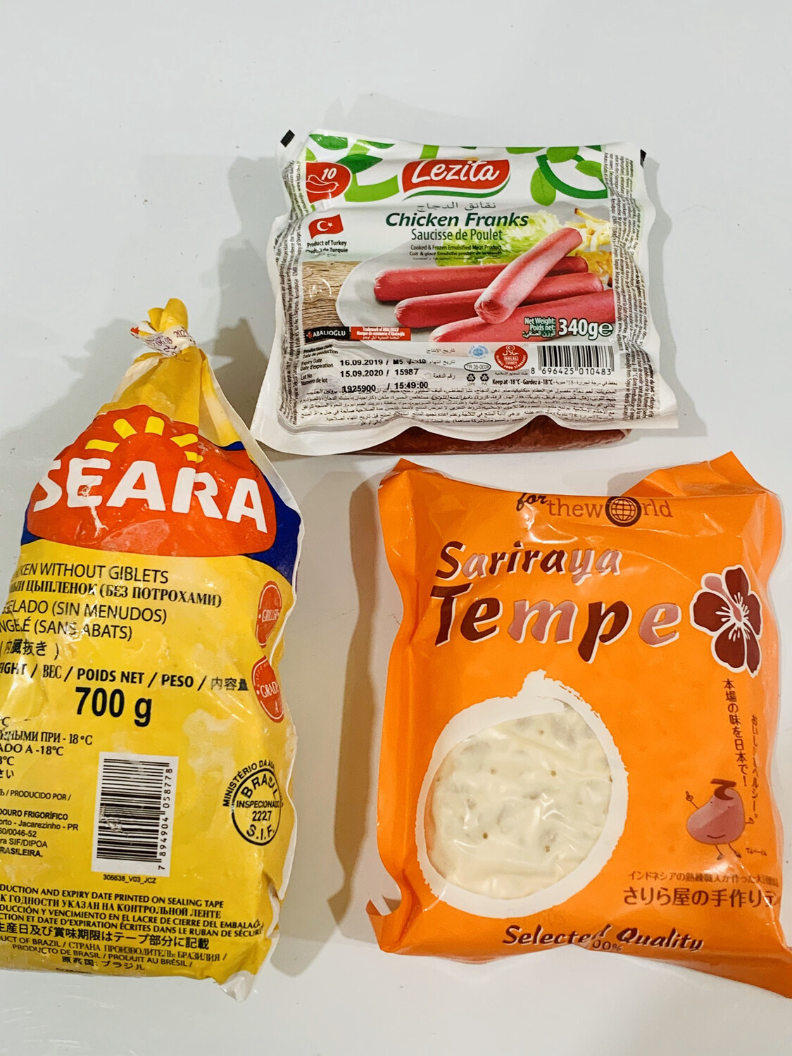 Ayam / Chicken 700g +Sausage 1+Tempe 1 Set