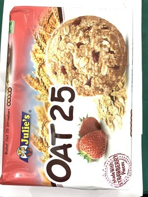 Julies Oat 25 Strawberry Cookies 200g