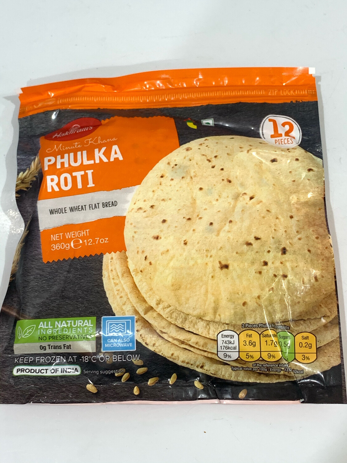 Phulka Roti (12pcs Inside)