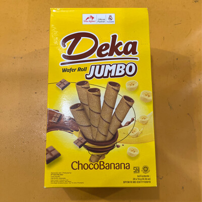 Deka Choco Banana wafer Roll 16gx20