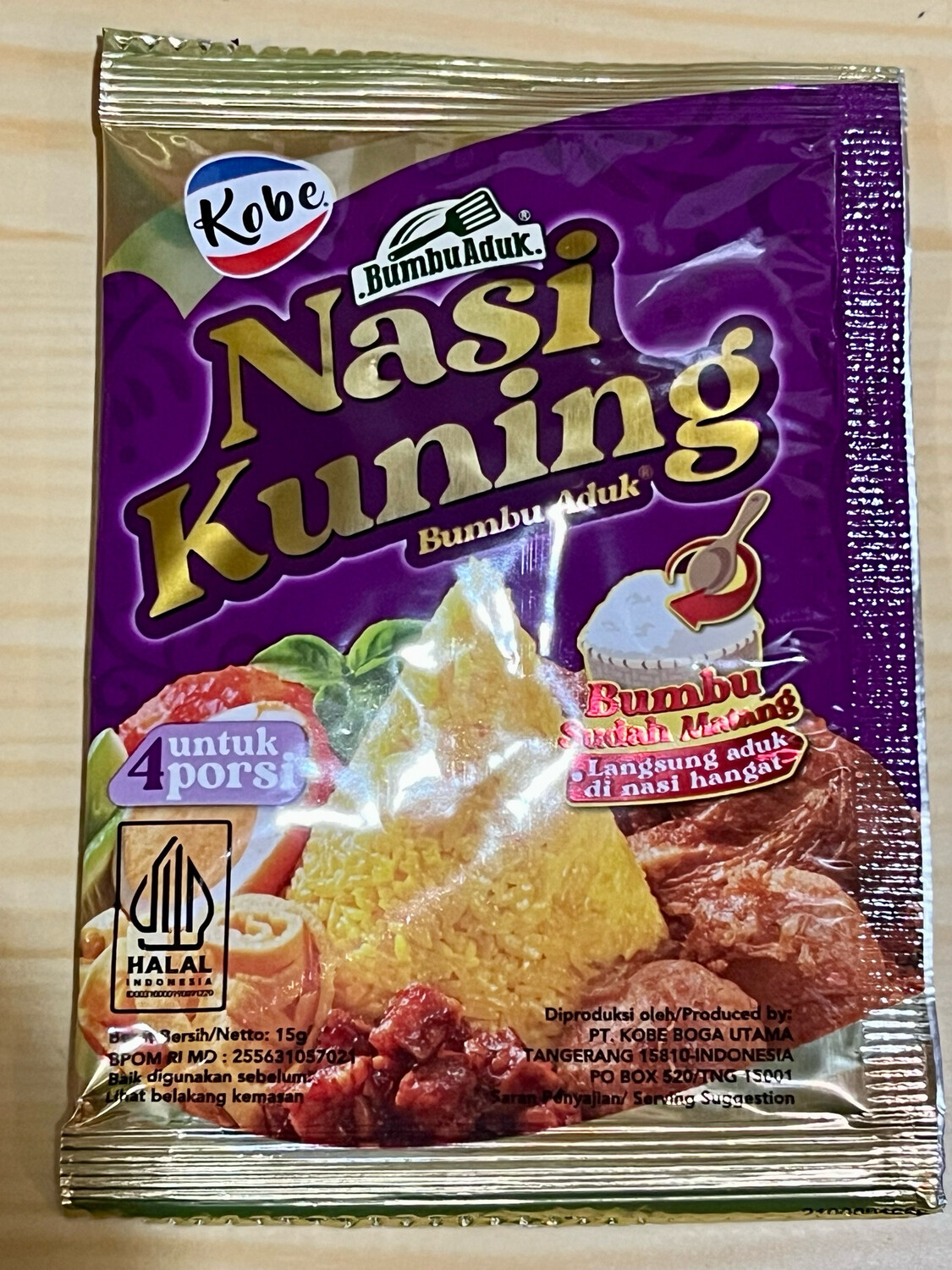 Kobe bumbu Nasi kuning 15g