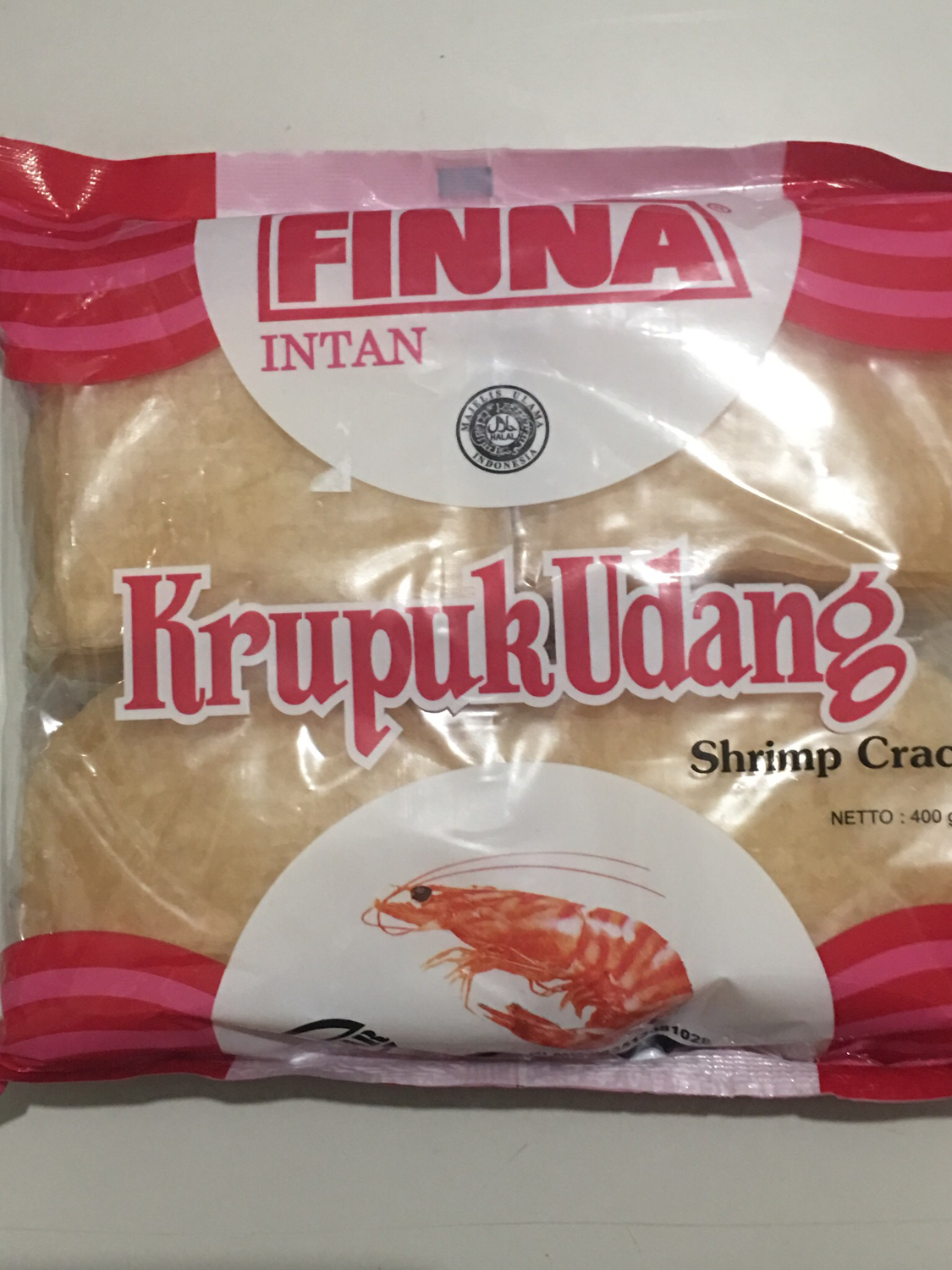 Krupuk Udang Finna / Shrimp Cracker 400g Kerupuk 