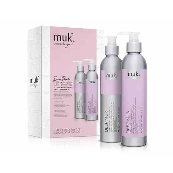 Muk Deep Muk Ultra Soft Shampoo and Conditioner 300ml Duo Bundle