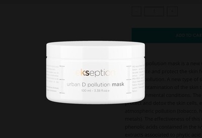 EKSEPTION urban D pollution mask
100ML
