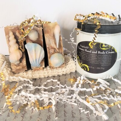 Gift Sets: Lotion and Soap; 3 bars + 1-Goat's Milk Lotion (4 oz.)