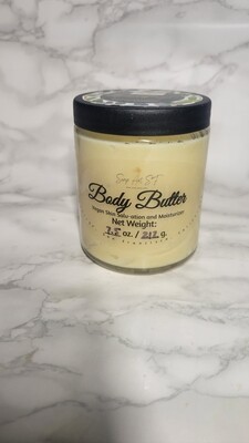 Body Butter, custom scented (vegan, plant based, no beeswax)