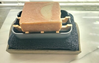 Gift Set 2 - One soap, soap dish, face towel.