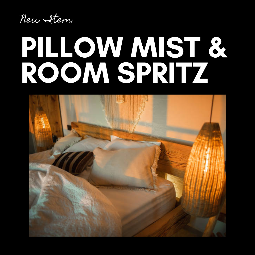 Pillow Mist / Room Spritz (2 oz. glass spray bottle)