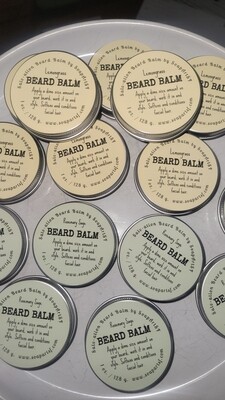Beard Balm (vegan, plant based, no beeswax); choose size (1, 4 or 8 oz. containers); and choose scent