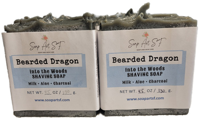 Shaving Soap with Milk, Aloe &amp; Charcoal (4.5 oz.)