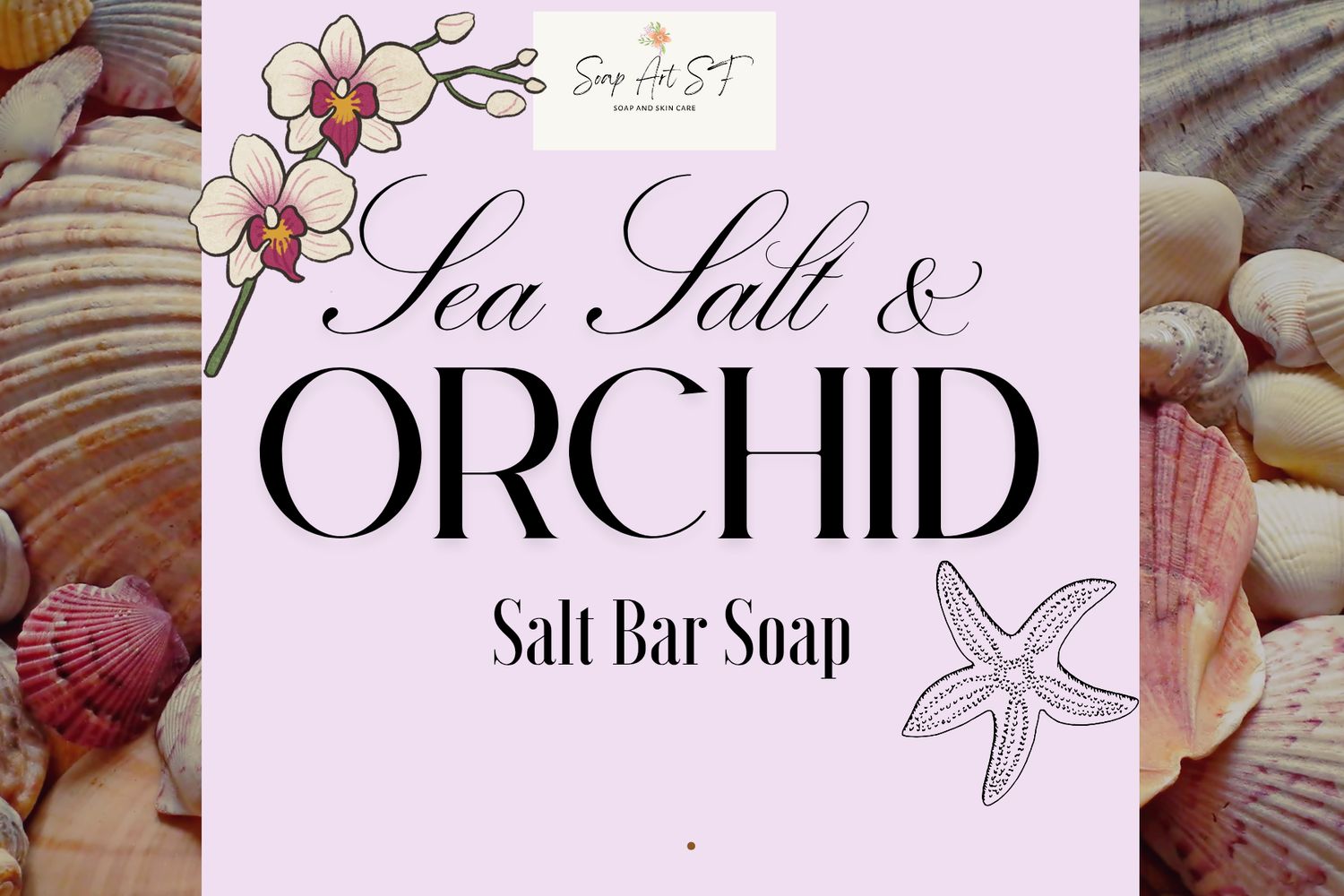 Soap, Salt Bar (&quot;Sea Salt &amp; Orchid&quot; Fragrance)
