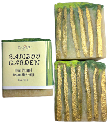 Soap, Bamboo Garden (Hand painted)
